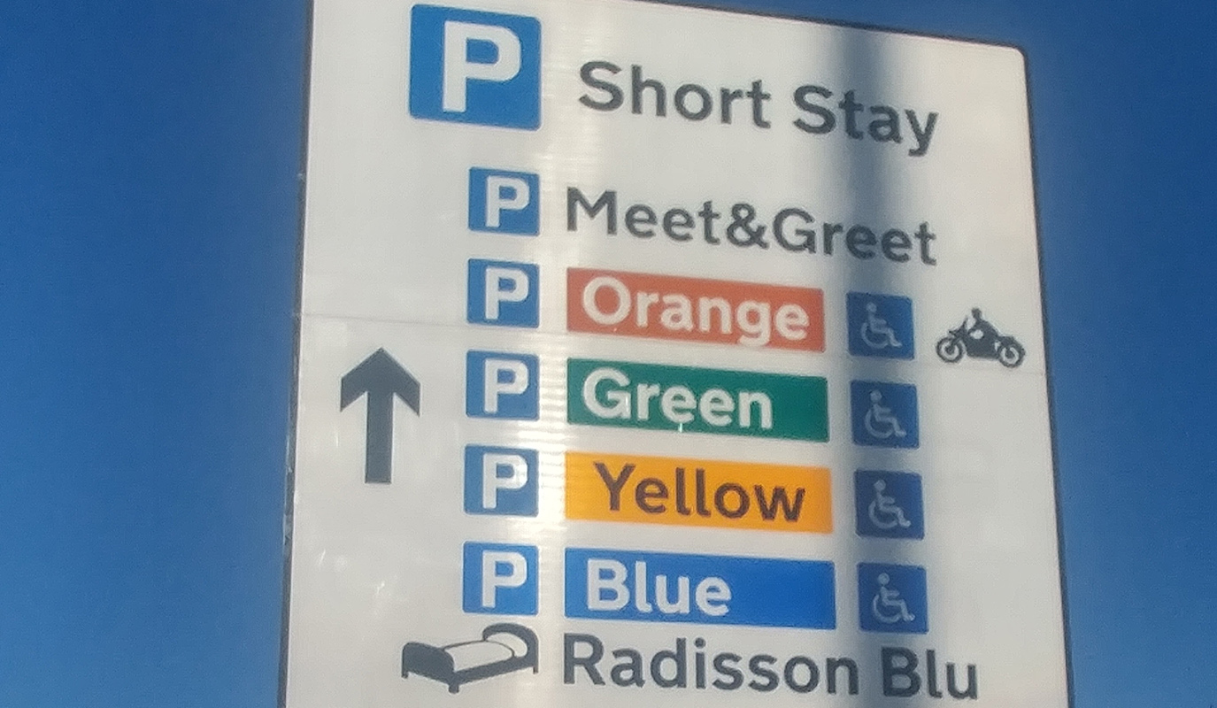 Airport Signage by Forefront Signs Bishops Stortford Hertfordshire Essex